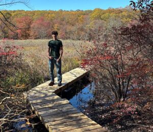 Hunt replaces dock in swampy area of Black Rock Forest